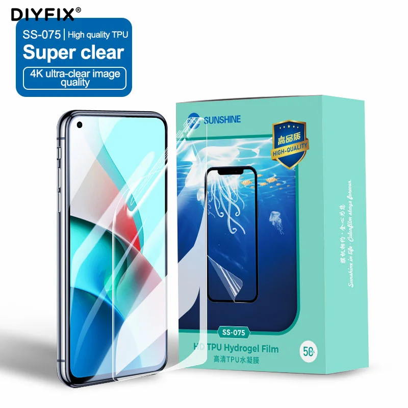 

Sunshine Flexible Hydrogel Film SS-075 SS-075B SS-075E SS-057HB SS-057HE SS-057R Cutting Film Cell Phone Screen Protective Film