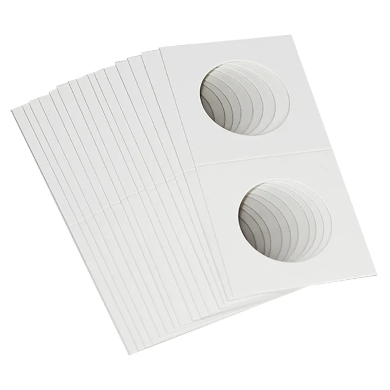 50 шт. квадратные картонные держатели для монет принадлежности коллекция