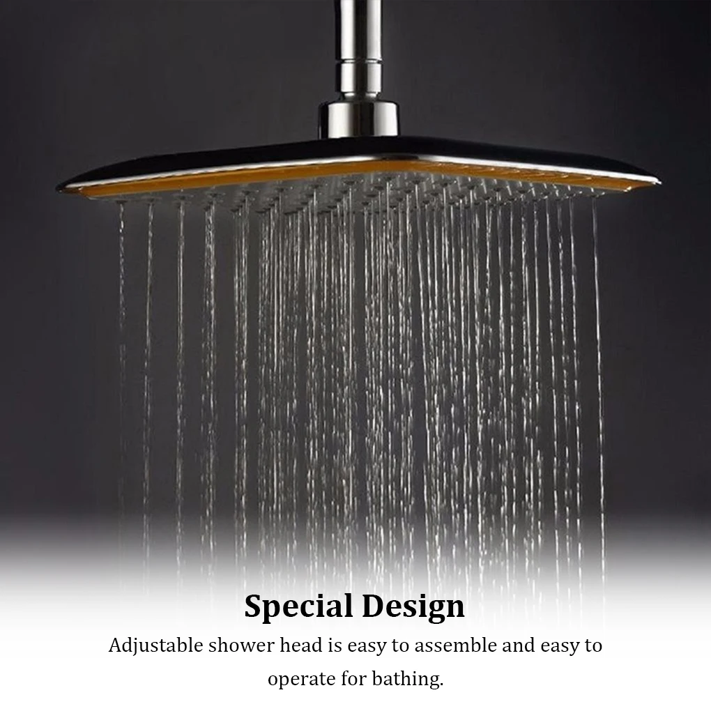 

Shower Head High-Pressure Extension Arm Water-Saving ABS Rainfall Sprayer Universal Bathroom Accessories Hotel