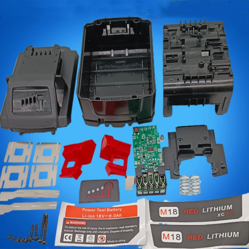 

Battery Plastic Case PCB Protective Board Color Random Plastic For Milwaukee 10 Core 18V 21700 Kit