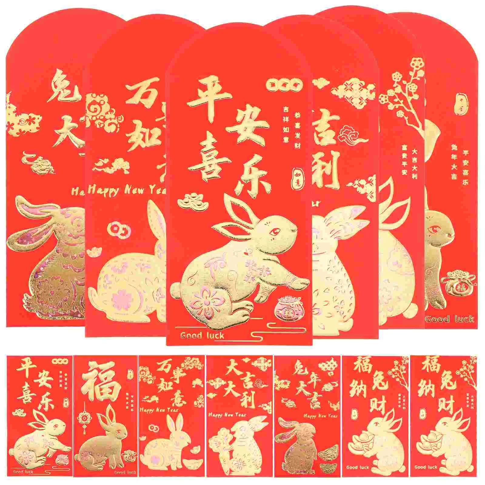 

Red Packet 2023 Rabbit Year Money Envelopes Luckgift Festival Spring Bag Chinese Packets Party Style Creative Envelope Cartoon