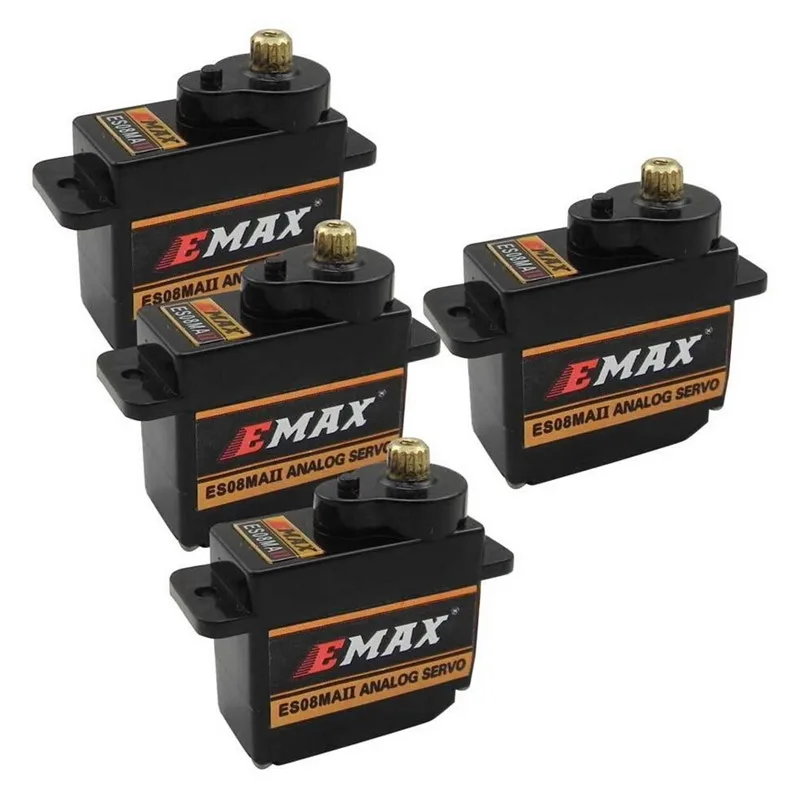10 шт. серводвигатель EMAX 2 кг турка ES08MA II с металлической шестерней JR для
