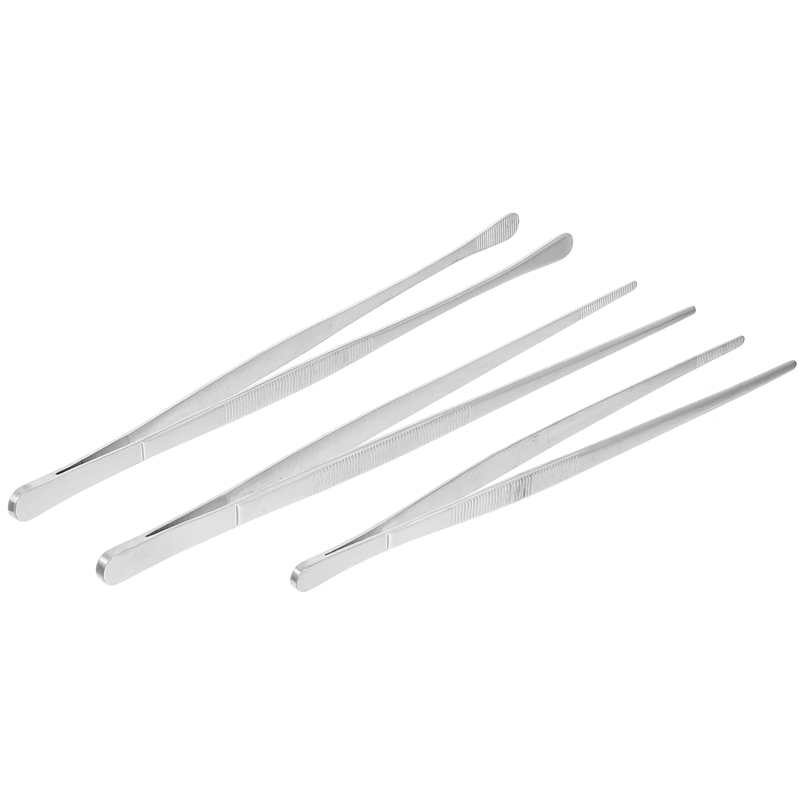 

3Pcs Stainless Steel Practical Food Tweezers Food Clips Practical Food Tongs