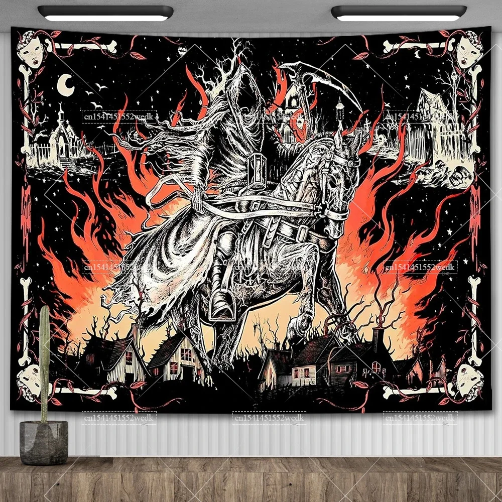 

Череп, гриб, потенциал, волк, скелет, искусственные гобелены, настенное украшение для спальни