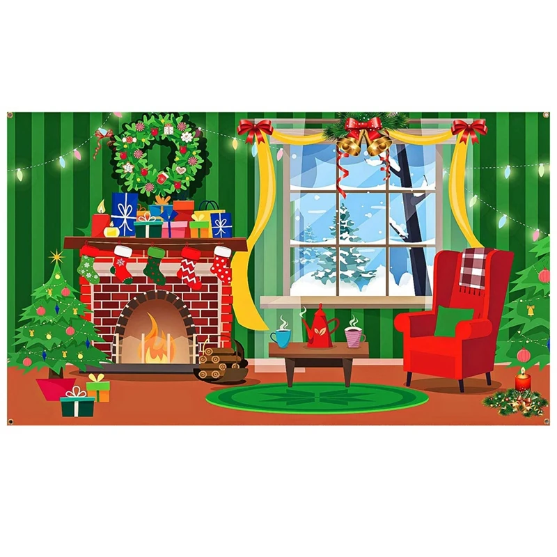 

Декоративный Рождественский фон с изображением снега на зиму для украшения стен праздников
