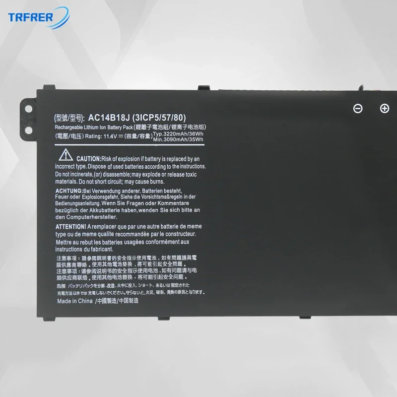 Аккумулятор для ноутбука Acer Aspire AC14B18J AC14B13J 11 4 В 36 Втч E3-111 E3-112 E3-112M ES1-531 MS2394 B115-MP EX2519