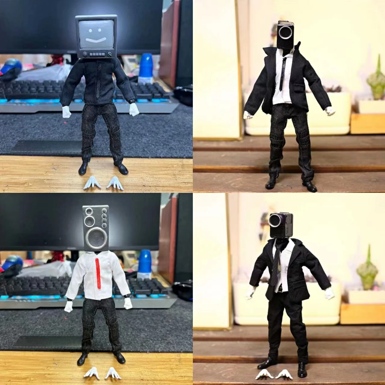 

Skibidi Toilet Figure Camera Man Figurine TV Man Speaker Man Model Cameraman Action Figure Decorations PVC Doll Toy Collectible