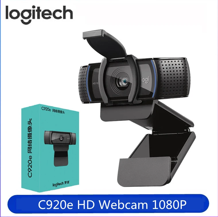 

Оригинальная веб-камера Logitech C920e HD 1080P USB умная веб-камера широкоформатная Запись видео-чата Автофокус камера Full HD камера