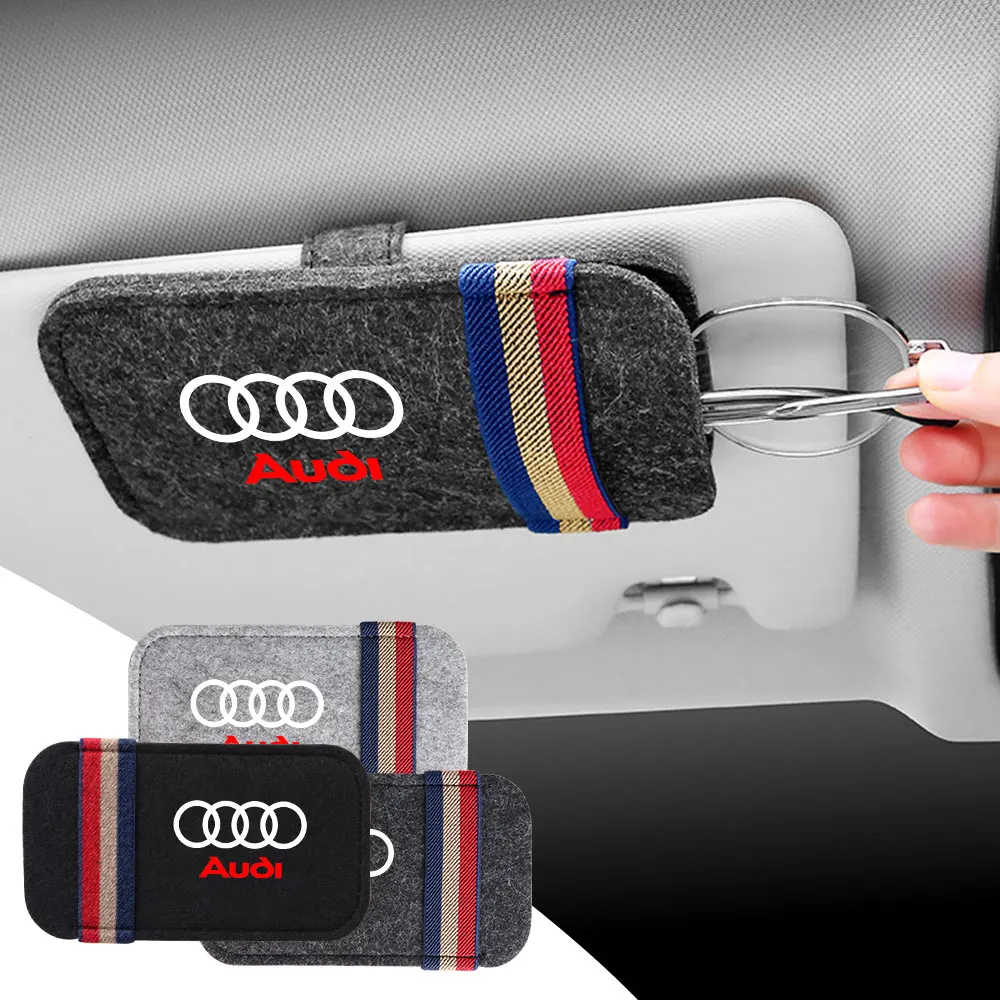 Автомобильный органайзер для солнцезащитных очков Audi Sline A4 B7 B8 B9 A3 8P 8V 8L A5 A6 C6 C5 C7 A1