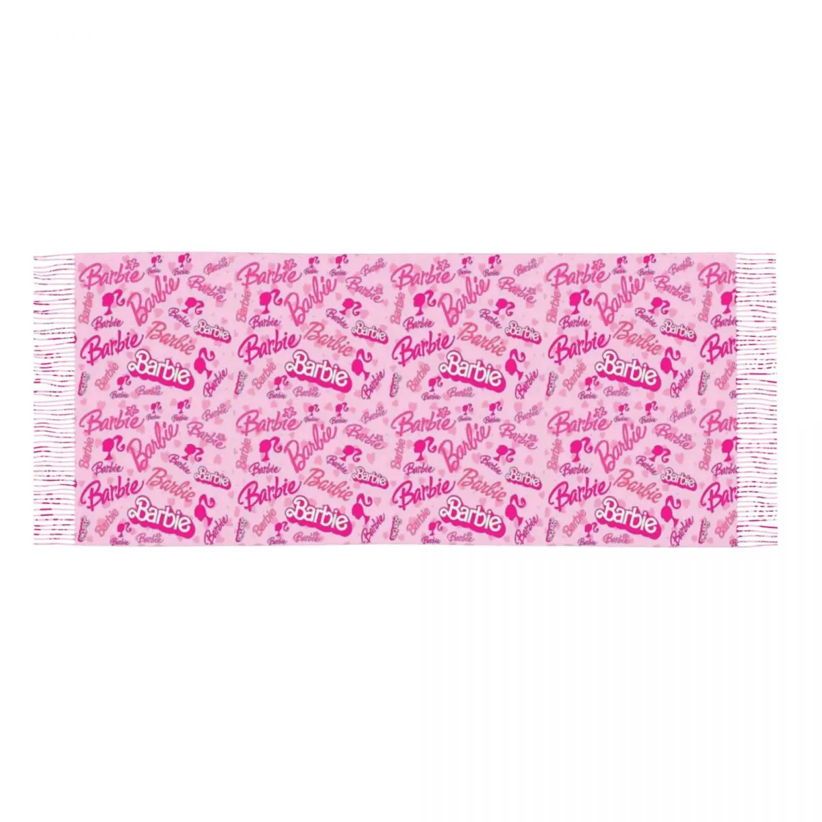 Милый шарф Барби с принтом на заказ мужские и женские зимние теплые шарфы шали