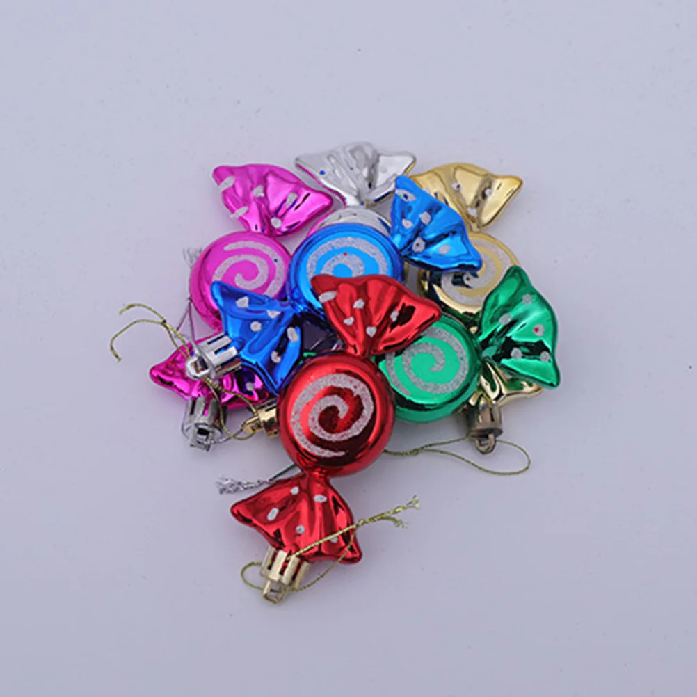 

Candy Christmas Ornaments Hanging Tree Ornamentcane Decorations Lollipop Peppermint Decoration Plasticglitter Pendant
