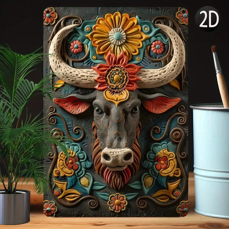 1 шт. винтажная металлическая настенная художественная табличка с животными