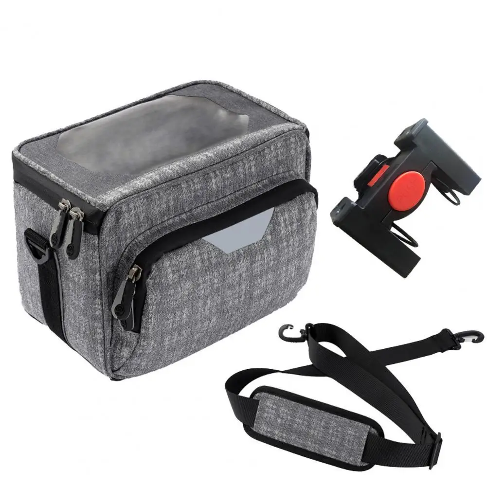 

Bicycle Handlebar Bag Long Lifespan Multifunction Stable Touch Screen Front Tube Messenger Bag Bike Bag Pouch for Mountain Bike