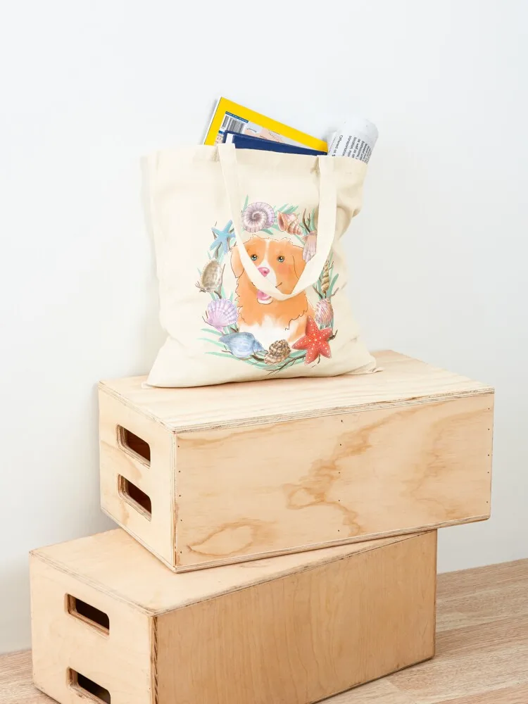 Toller с венок из ракушек многоразовые сумки для покупок сумка-тоут на заказ