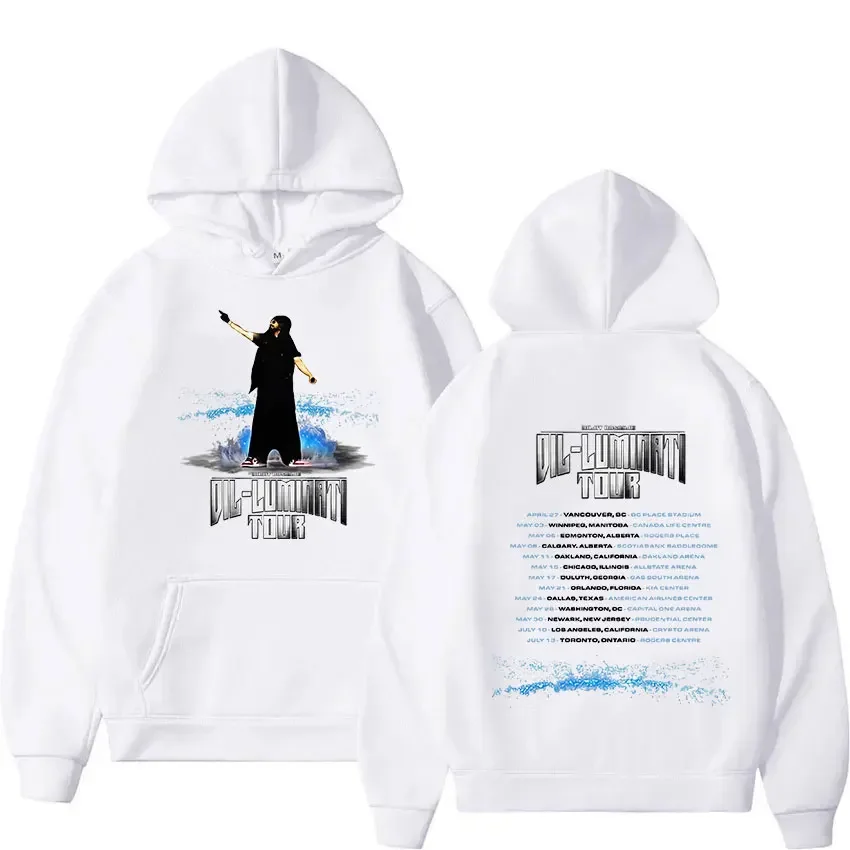 Толстовка Diljit Dosanjh Dil-Luminati Tour 2024 мужская одежда в стиле хип-хоп Оверсайз винтажный