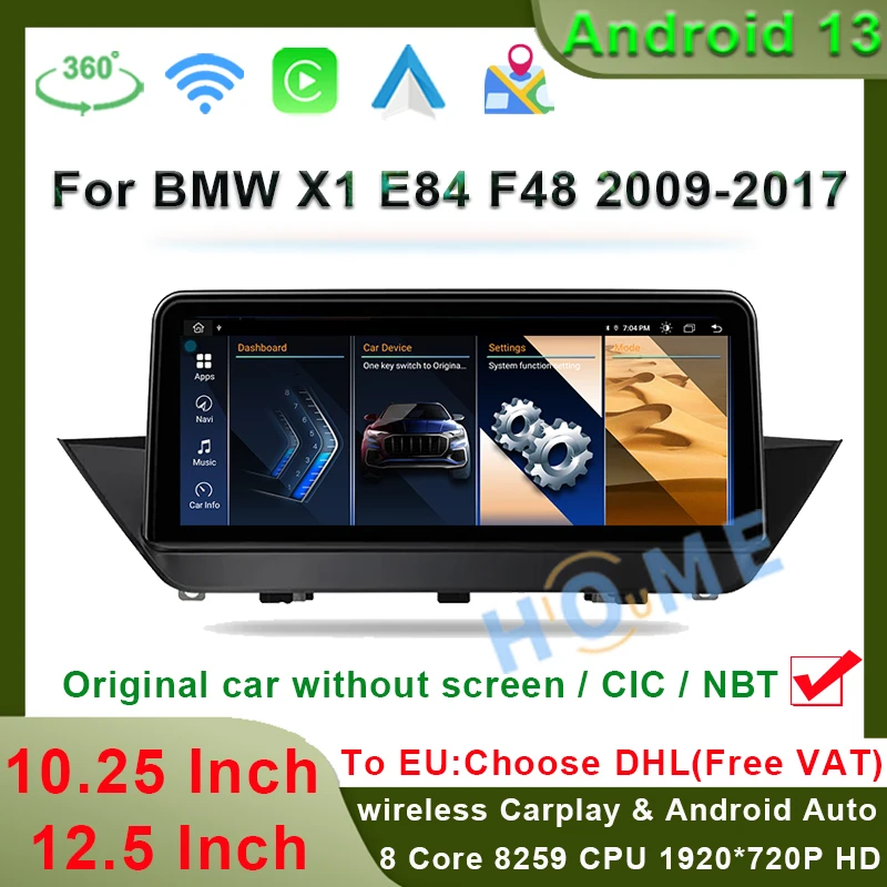 Заводской Android 13 GPS-навигатор беспроводной Apple Carplay авто стерео радио