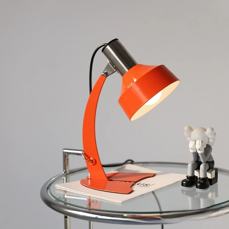 

Korean Fishtail Table Lamp Orange Green Iron Desk Lights Bedroom Bedside Home Deco Stand Lamps Study Eye Protection Fixture