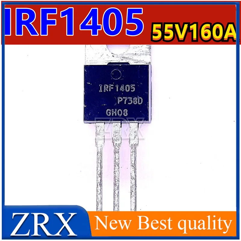 5 шт./партия, импортные оригинальные транзисторы IRF1405 IRF1405PBF с полевым эффектом, МОП-трубка 55 в 169A 330 Вт