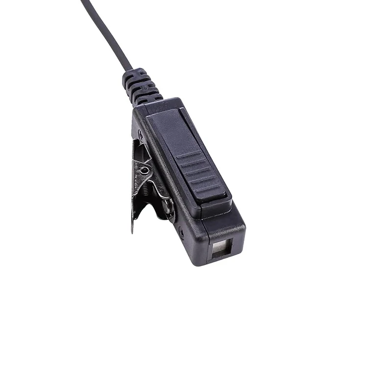 RISENKE PD782 Earpiece Headset Work for HYT Hytera PD580 PD702 PD780 PD785 Walkie Talkie Radio Big PTT Transparent Acoustic Tube