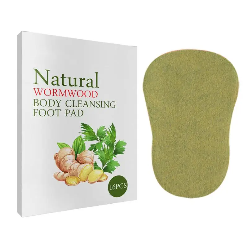 

16pcs Detoxification Wormwood Foot Patch Pain Relieving Plaster Relieve Stress Help Sleeping Weight Loss Body Slimming Pad