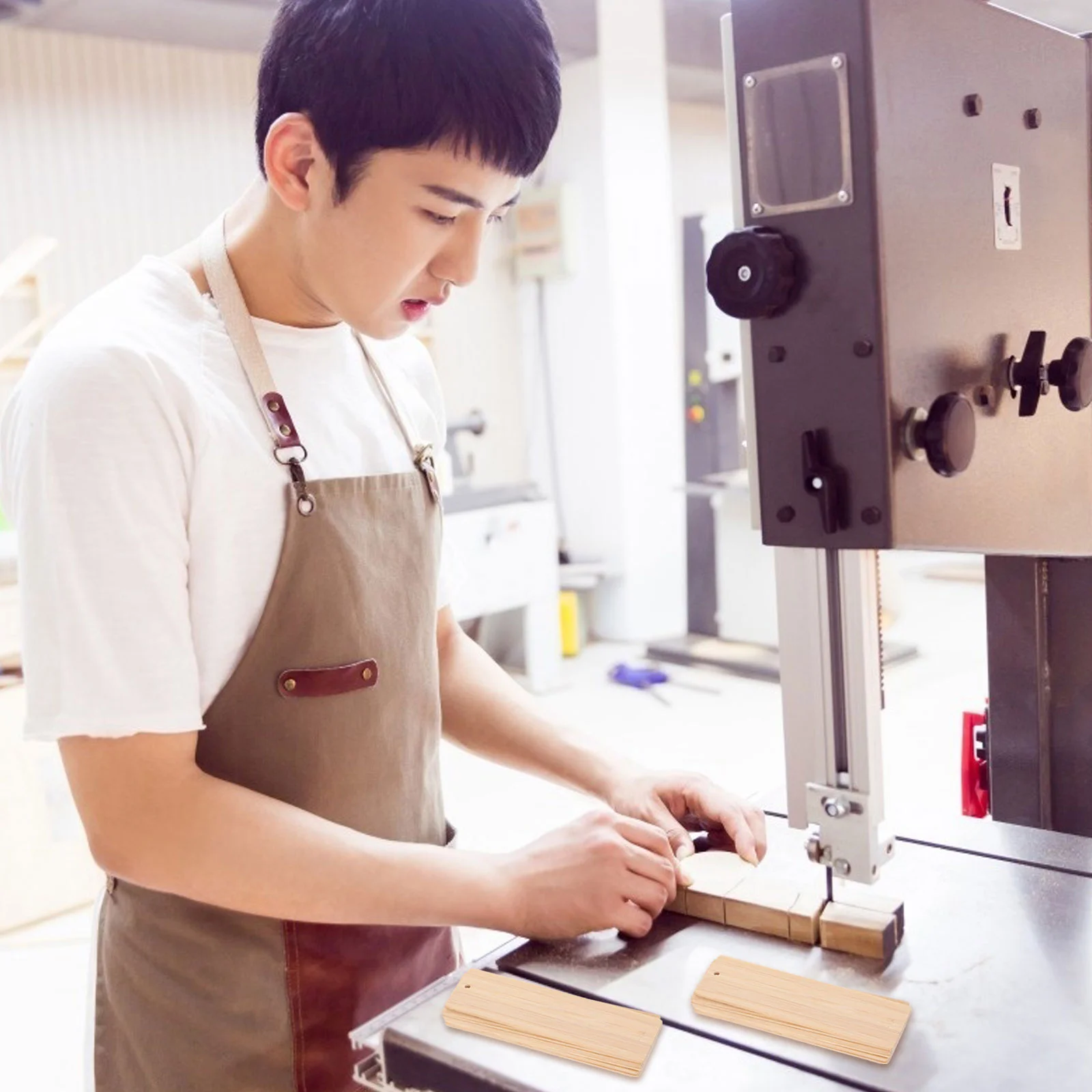 Пустая закладка с отверстиями сделай сам декор из бамбукового дерева деревянная