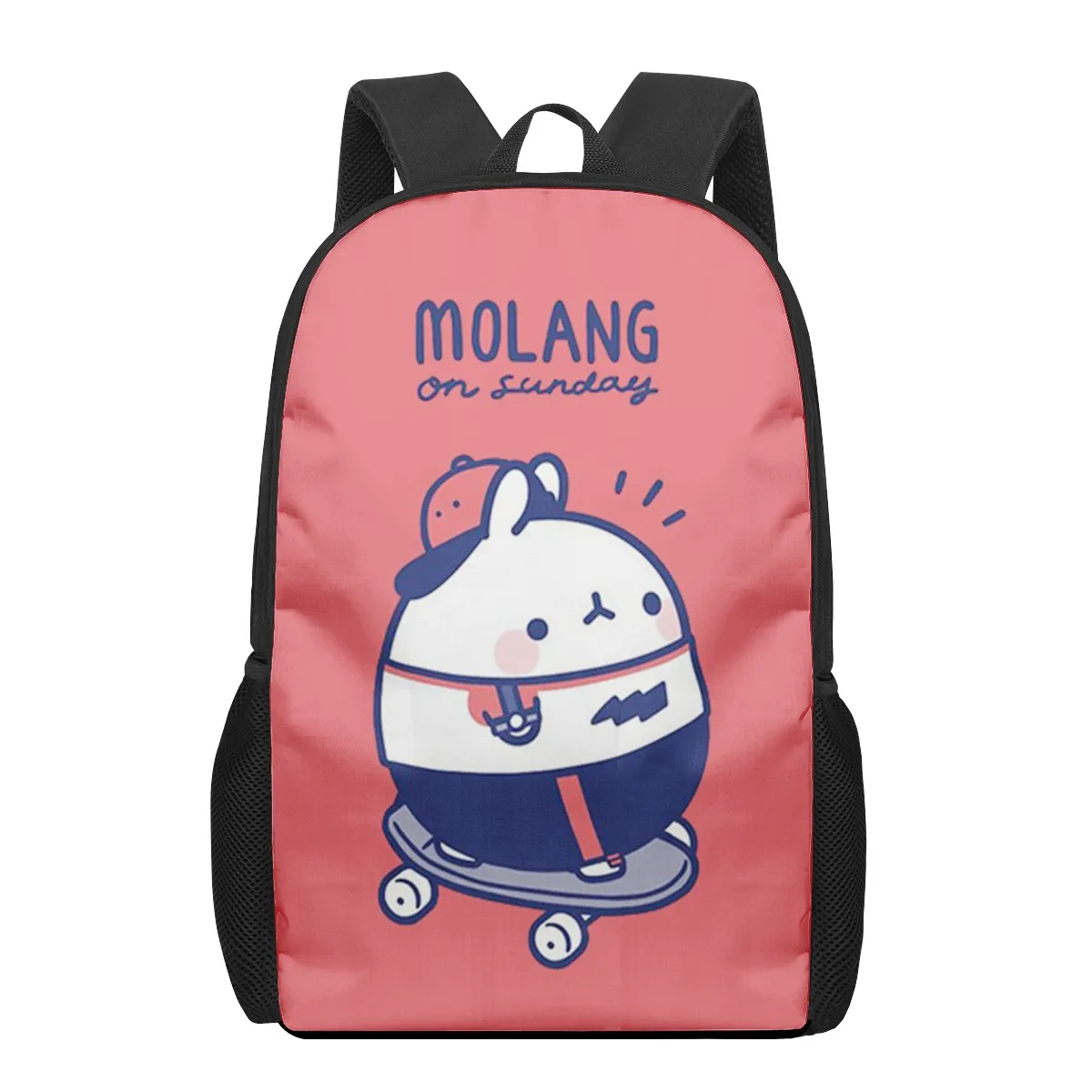 Korean cartoon molang 3D Pattern School Bag for Children Girls Boys Casual Book Bags Kids Backpack Boys Girls Schoolbags Bagpack