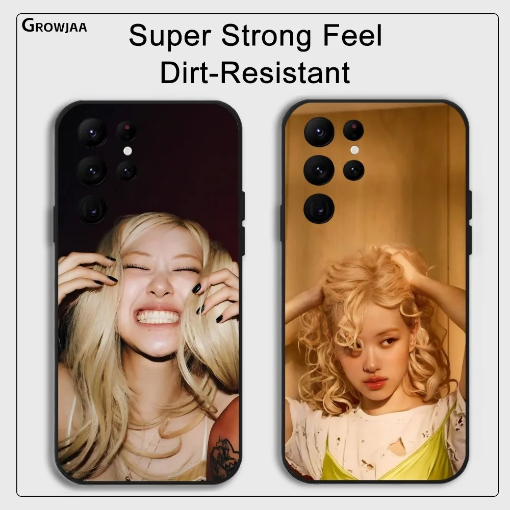 Kpop B-Blackpink Jisoo Jennie Rose Чехол для телефона Samsung Galaxy S25 S24 S22 S23 Ultra S21 S20 Plus 5G Корейский