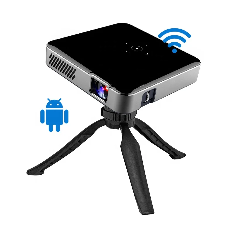 Фото Новейший DLP-проектор, мини-домашний кинотеатр, 4K-видео, 2,4G/5G, Wi-Fi телефон, Miracast LED, умный аккумулятор 10500 мАч, портативный проектор №4