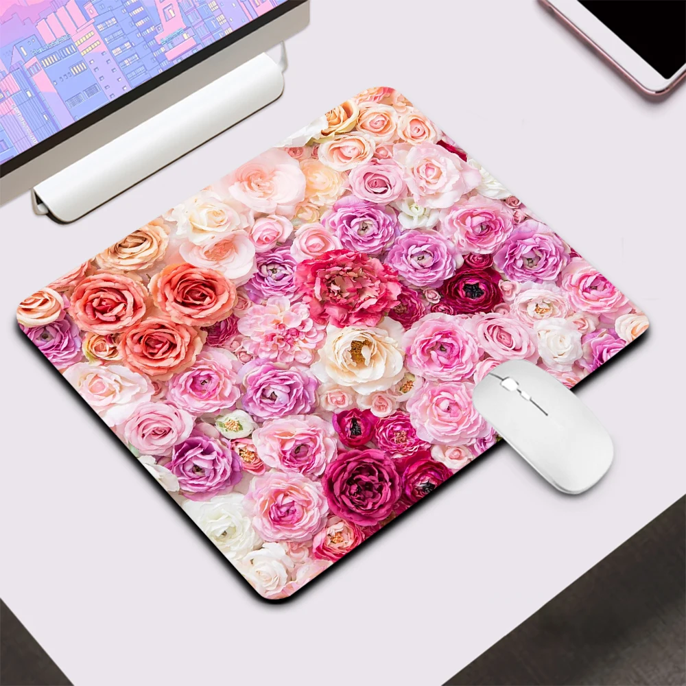 

Элегантный розовый тонкий игровой коврик для мыши, компьютерный офисный коврик для мыши XXL, коврик для клавиатуры, Настольный коврик для ПК, ...