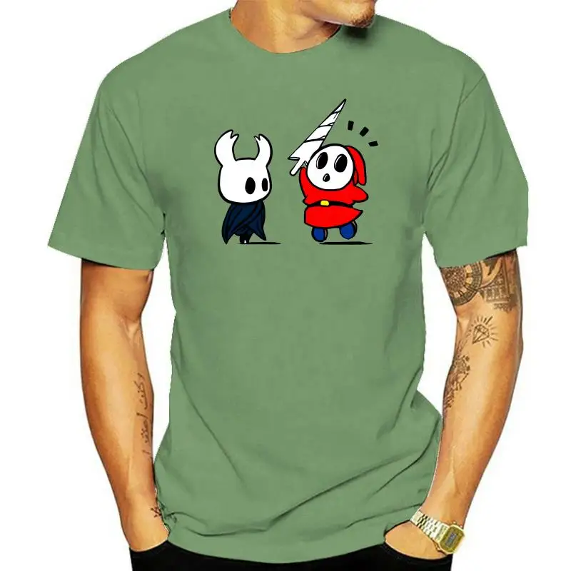 

one yona Hollow Shy Guy Crewneck Retro For Man Organic Cotton S-6XL Hollow knight t shirt Casual New Arrival 100% Cotton