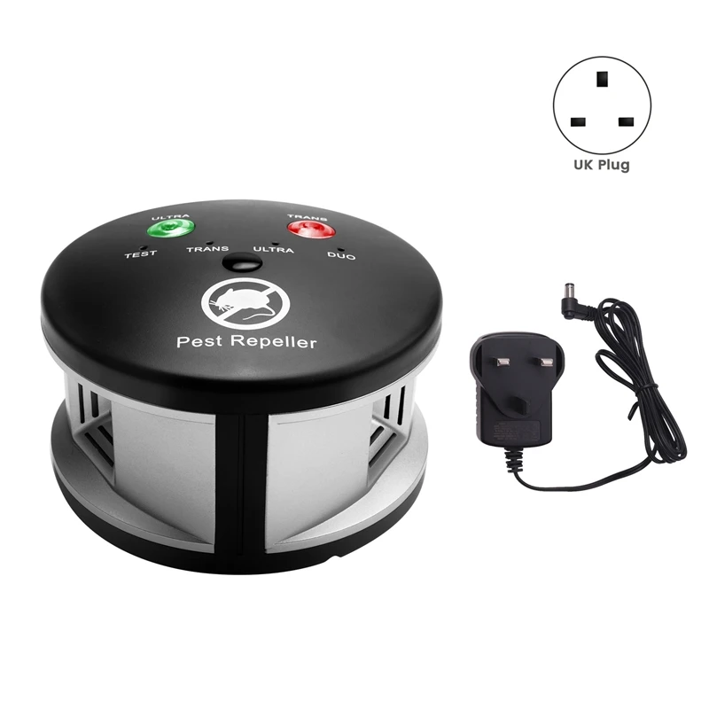 

LBER Riple Rodent Repeller, Ultrasonic Pest Repeller, Pressure Wave, Indoor For Mice, Rats, Spiders,360 Degree, UK Plug