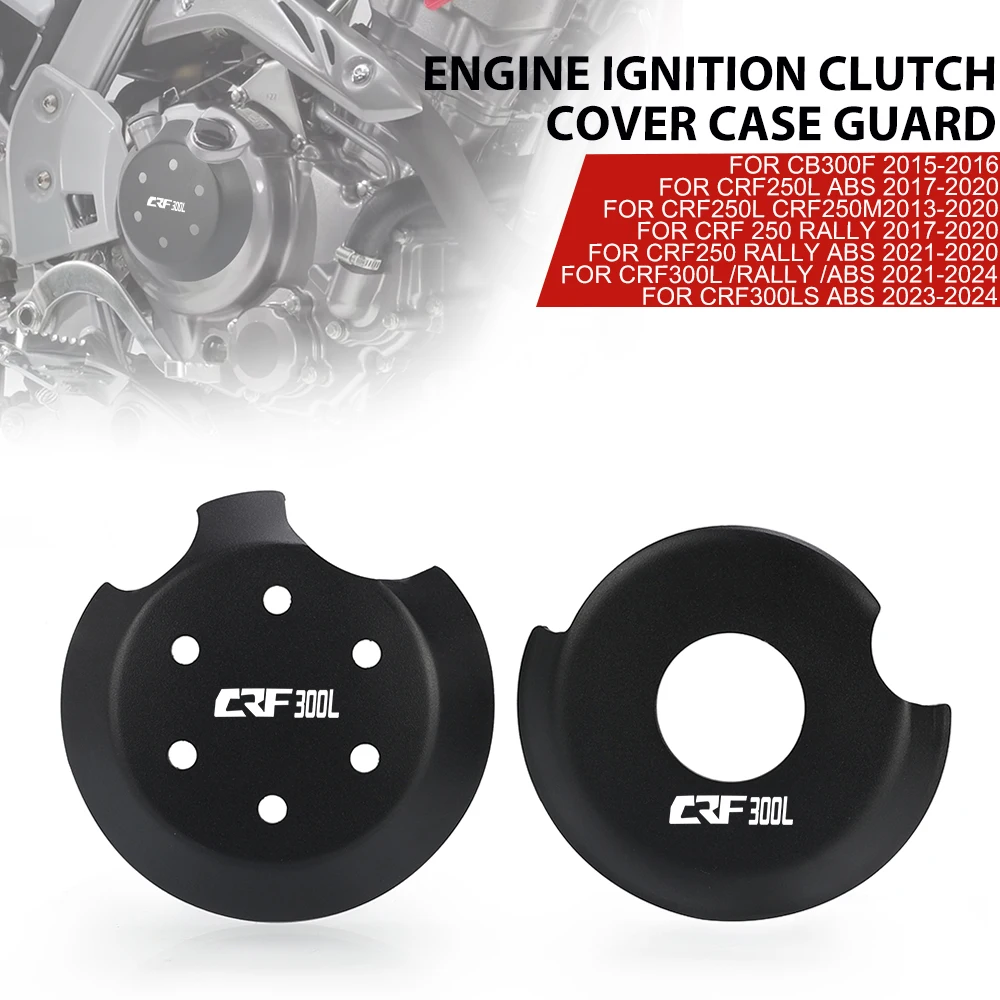 

Engine Ignition Clutch Cover Case Guard For Honda CRF300L CRF 300L Rally 2021 2022 2023 2024 CRF300LS ABS Motorcycle Protector