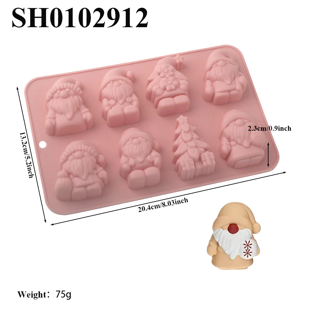 

Санта-Клаус мусс торт Рождественский шоколадный пудинг десерт французская выпечка силиконовые формы