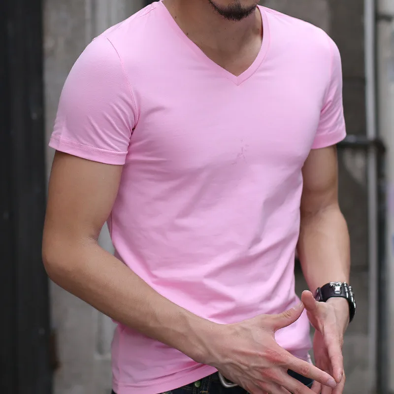 

Мужская футболка с коротким рукавом 2739-R, летняя футболка с пятиконечными рукавами по индивидуальному заказу