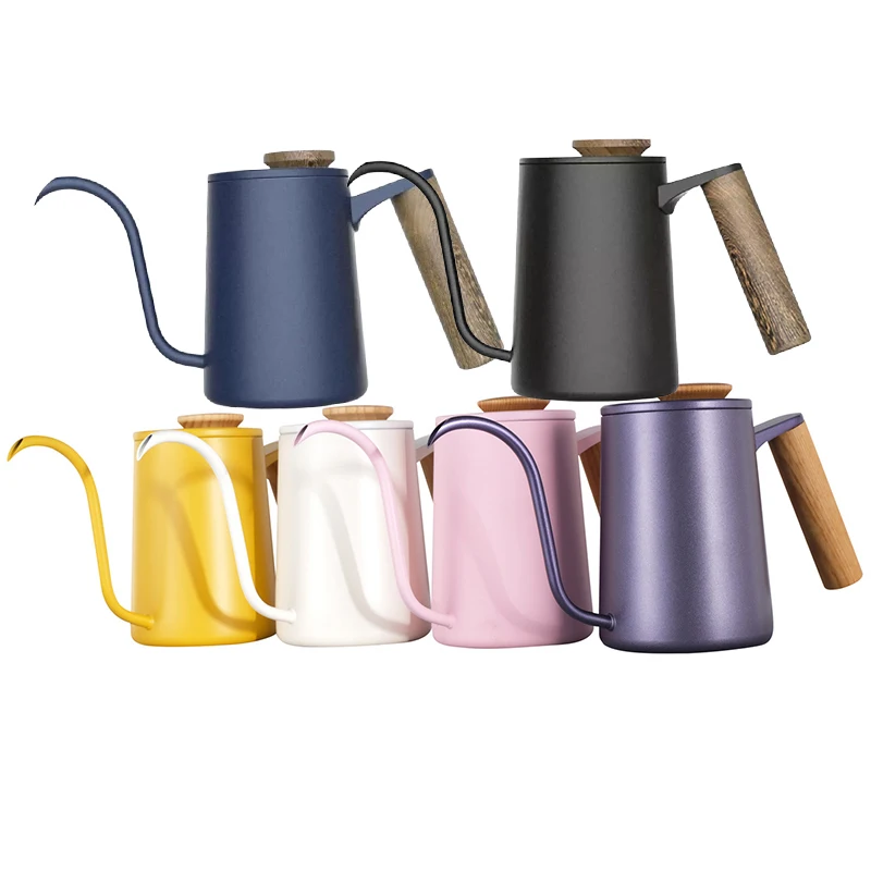 

350ML/600ML Stainless Steel Long Narrow Spout Coffee Pot Gooseneck Kettle Hand Drip Kettle Pour Over Coffee Tea Pot