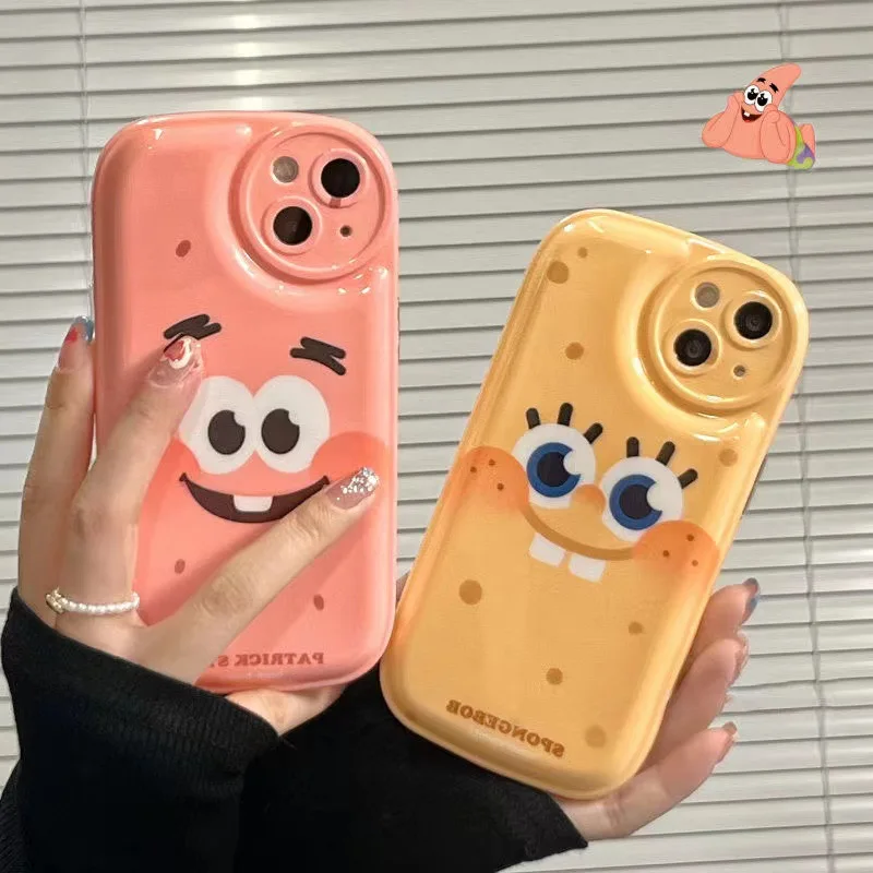 

Мягкий силиконовый чехол для Iphone14 Pro Max с большим лицом и мультяшным принтом