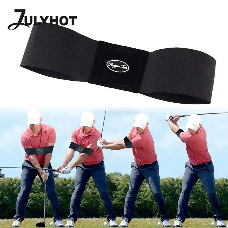 Professional Elastic Golf Swing Trainer Arm Belt Gesture Alignment Training Aid Outdoor Sports For Golf Sports Accessory