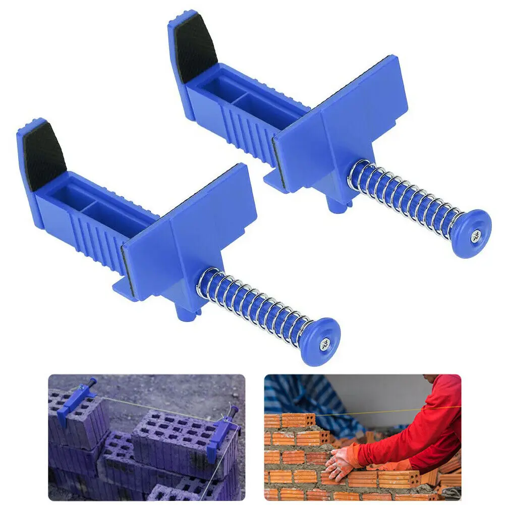 

2Pcs Bricklaying Construction Tool Durable Anti-Skid Brick Line Runner Line Clip Wire Drawer New Bricklaying Tools for Building