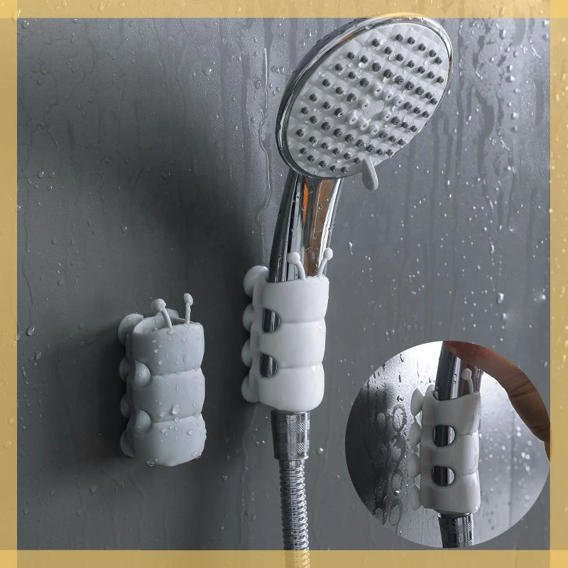 

New Brand Shower Head Handset Holder Rack Bracket Suction Cup Shower Holder Wall Mounted Shower Holder For Bathroom Accessory