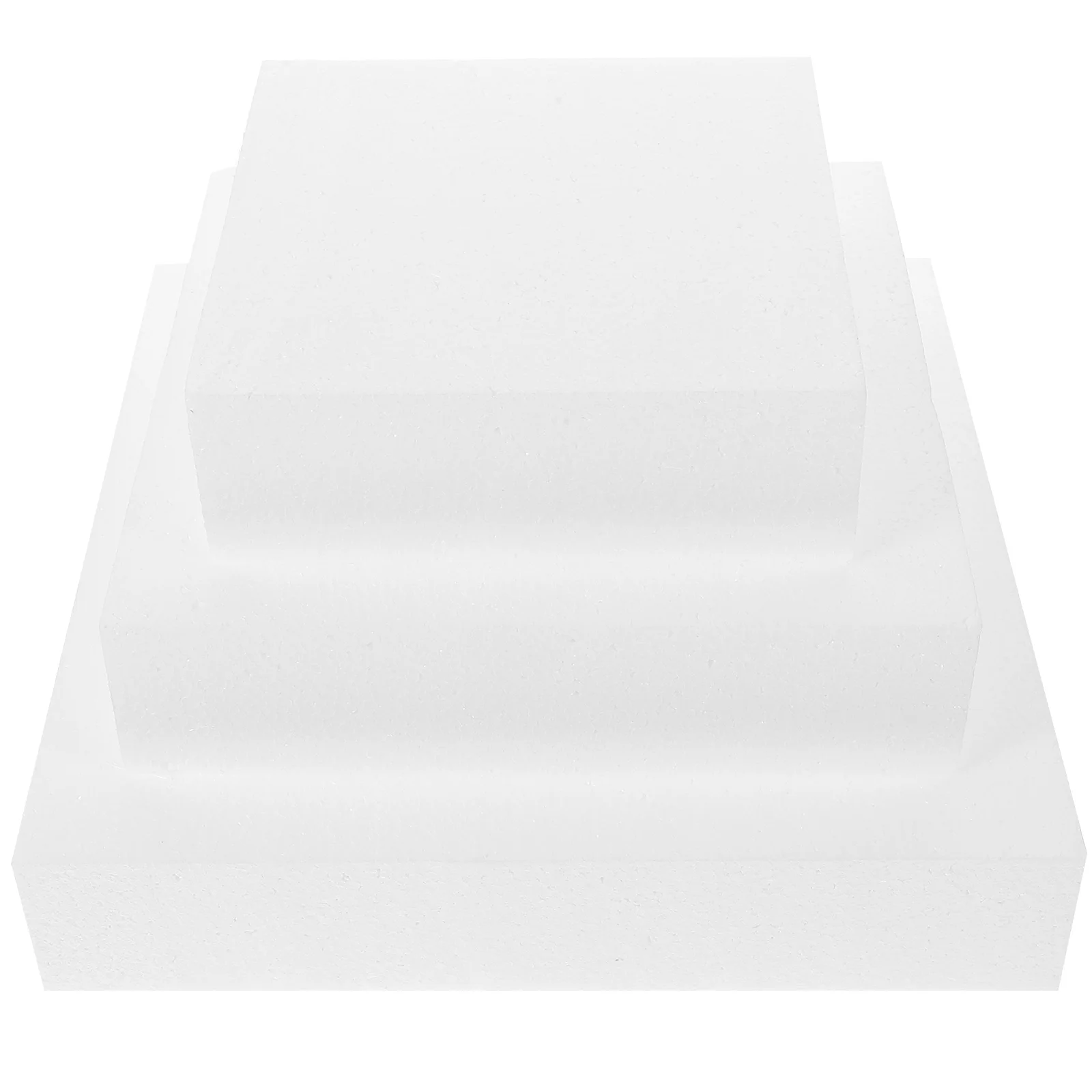 

3 Pcs Foam Cake Model DIY Foams Square Stand Prosthesis Compact Wedding Decoration