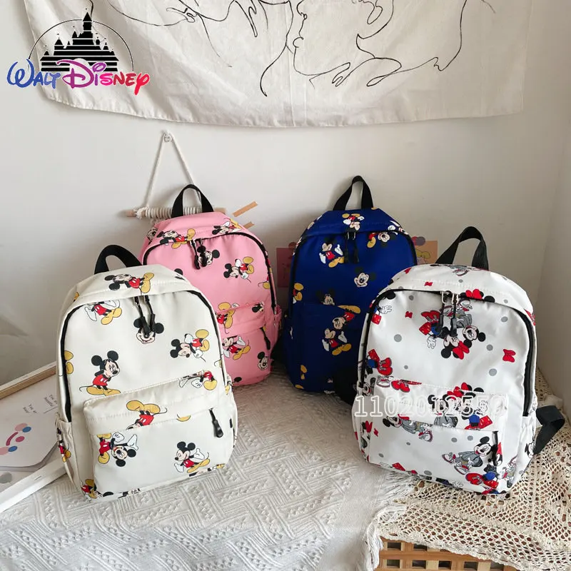 Disney Mickey New Children's Backpack Cartoon Cute Children's Schoolbag Large Capacity Fashion Casual Boys' Travel Backpack