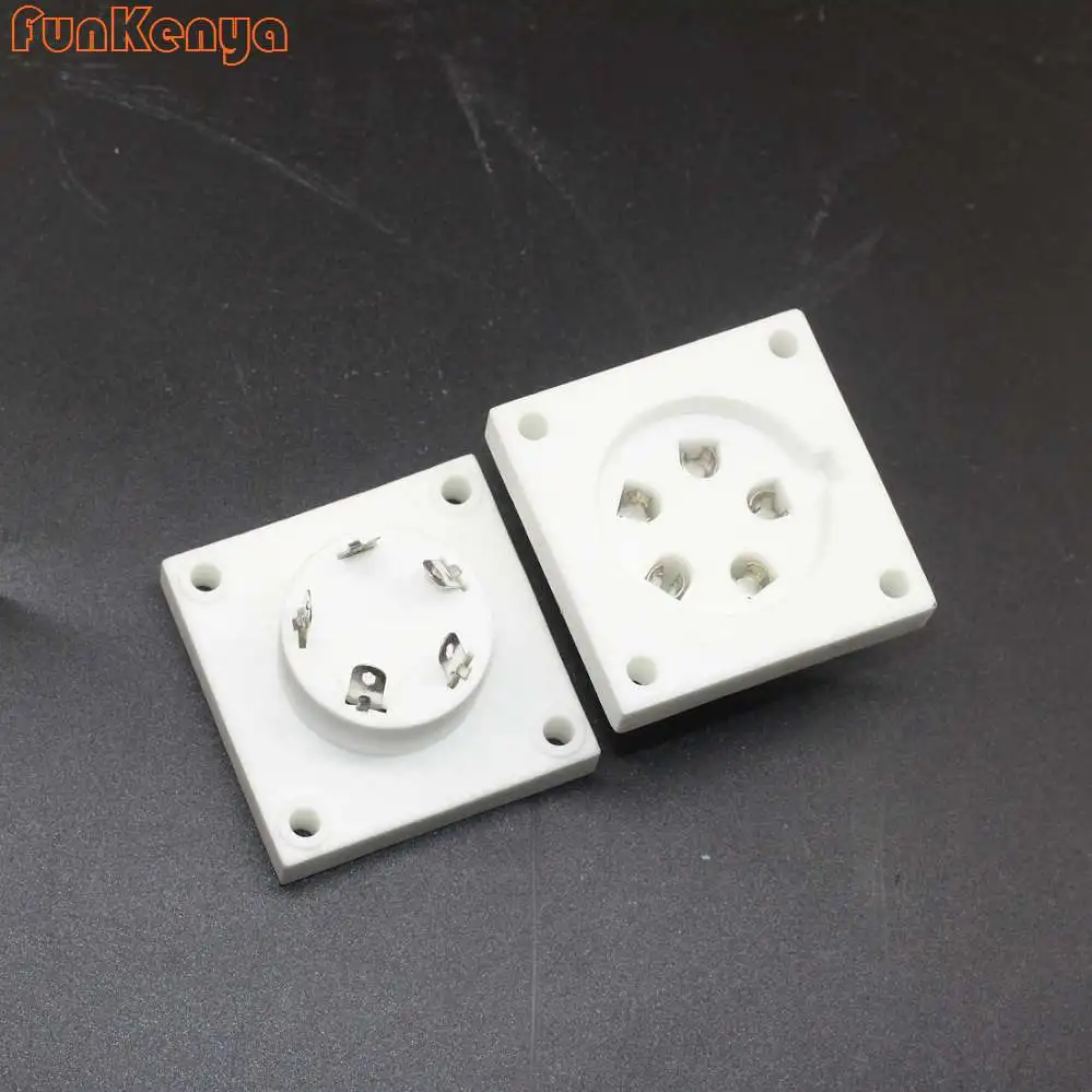 Керамические трубчатые головки с пятью контактами золотистый серебристый