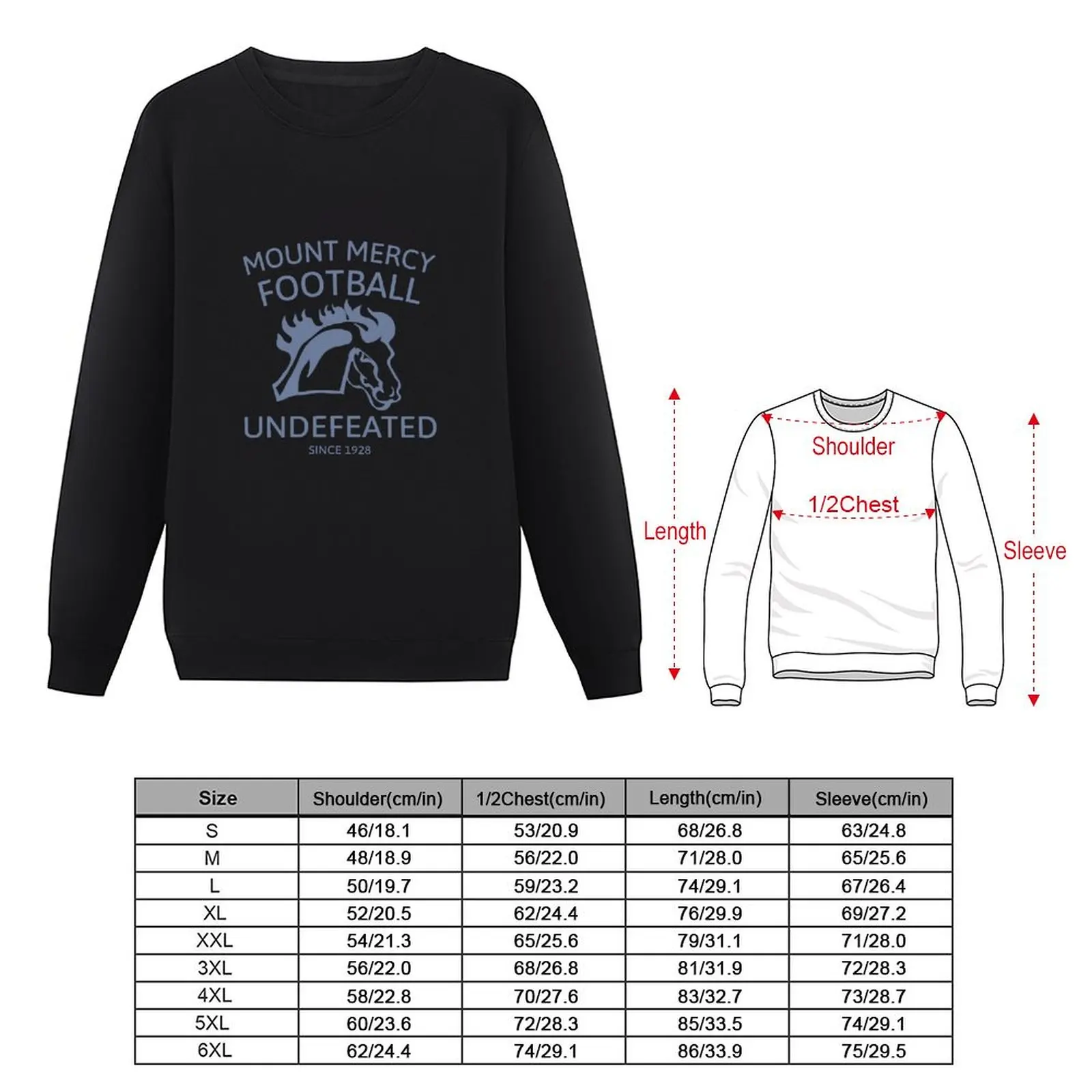 Mount Mercy University Football: Undefeated Pullover Hoodie мужская одежда новые толстовки и