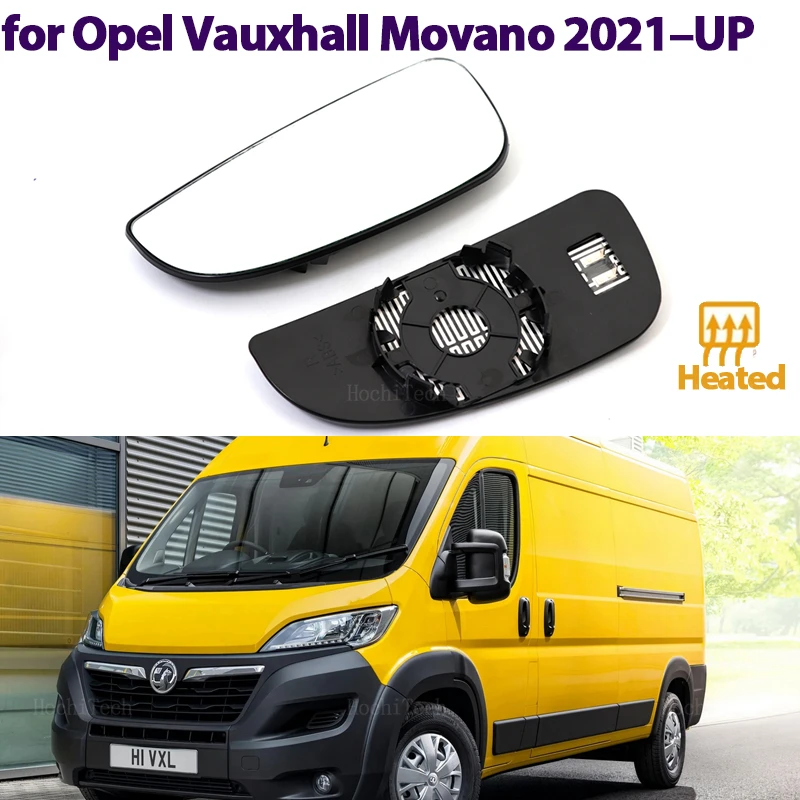 

Mirror Heated Side Mirror Glass Rearview Mirror Lens for Opel Vauxhall Movano 2021-2024