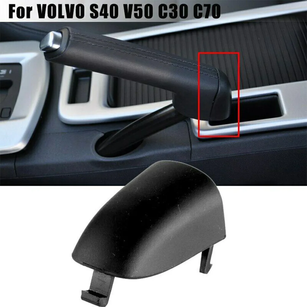 

Black Handbrake Handle Lever Cover Fit For VOLVO C30 C70 2006-2013 Direct Replacement Auto Interior Accesories Rubber+ABS