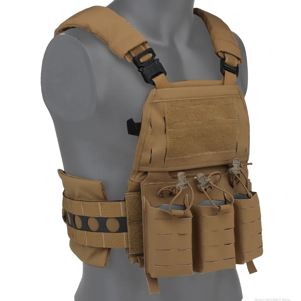 

Tactical Molle Vest Plate Carrier Hunting Protective Chest Rig with Magazine Pouches Adjustable Airsoft Combat Modular Vest