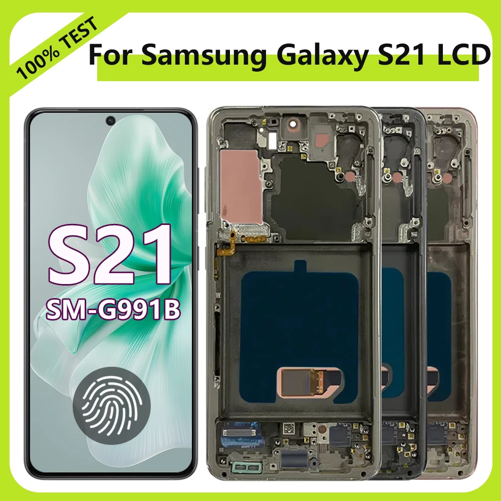 ЖК-дисплей Super AMOLED S21 для Samsung Galaxy 5G 5G/DS G991U G991N с сенсорным экраном и дигитайзером