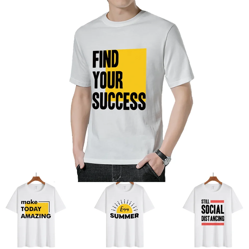 

T-shirt Men 2022 New Summer Harajuku Round Neck Short Sleeve Tops All-match Shirts Tees Casual Comfortable Streetwear Tshirts