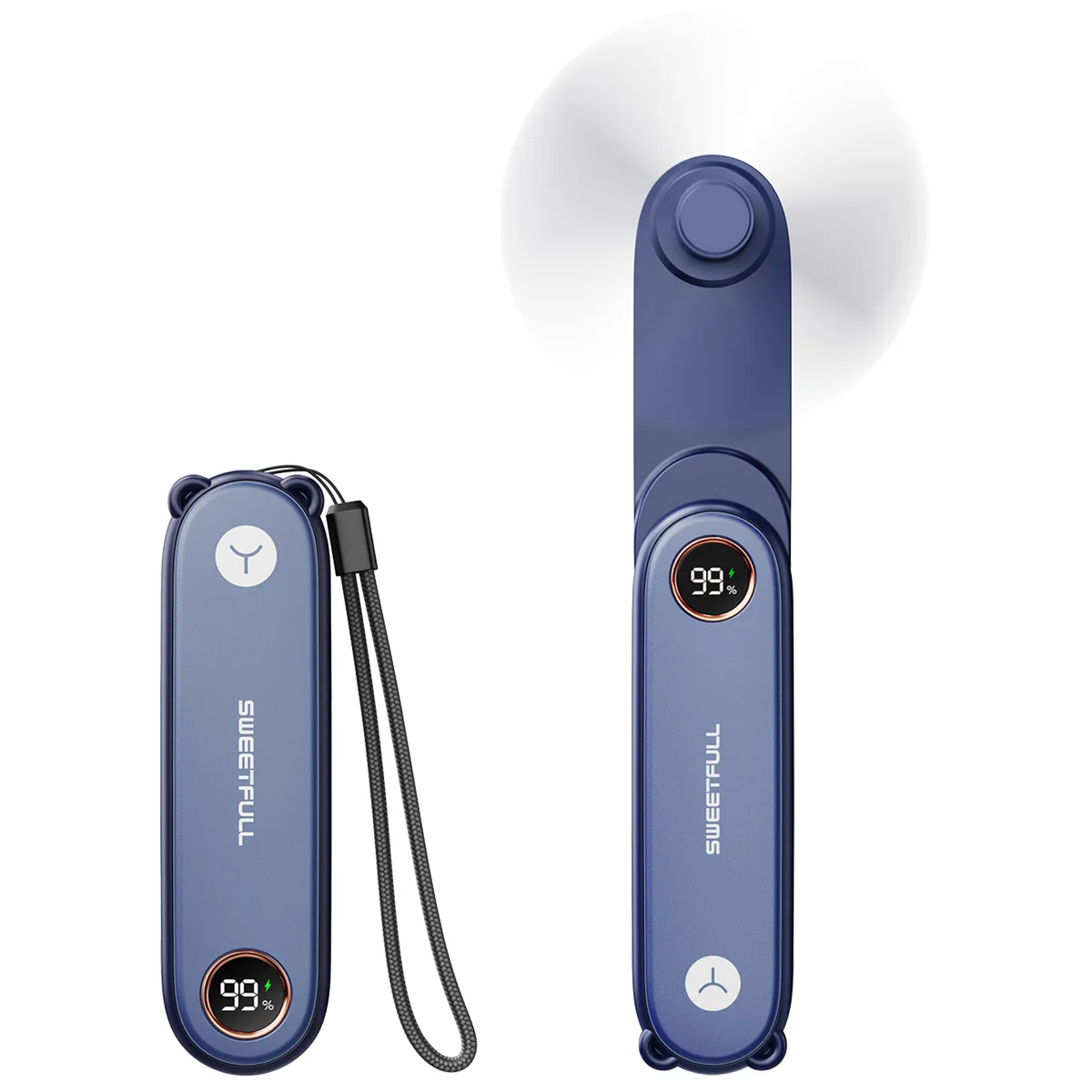 

Портативный складной вентилятор Sweetfull 2 скорости 1500 мАч