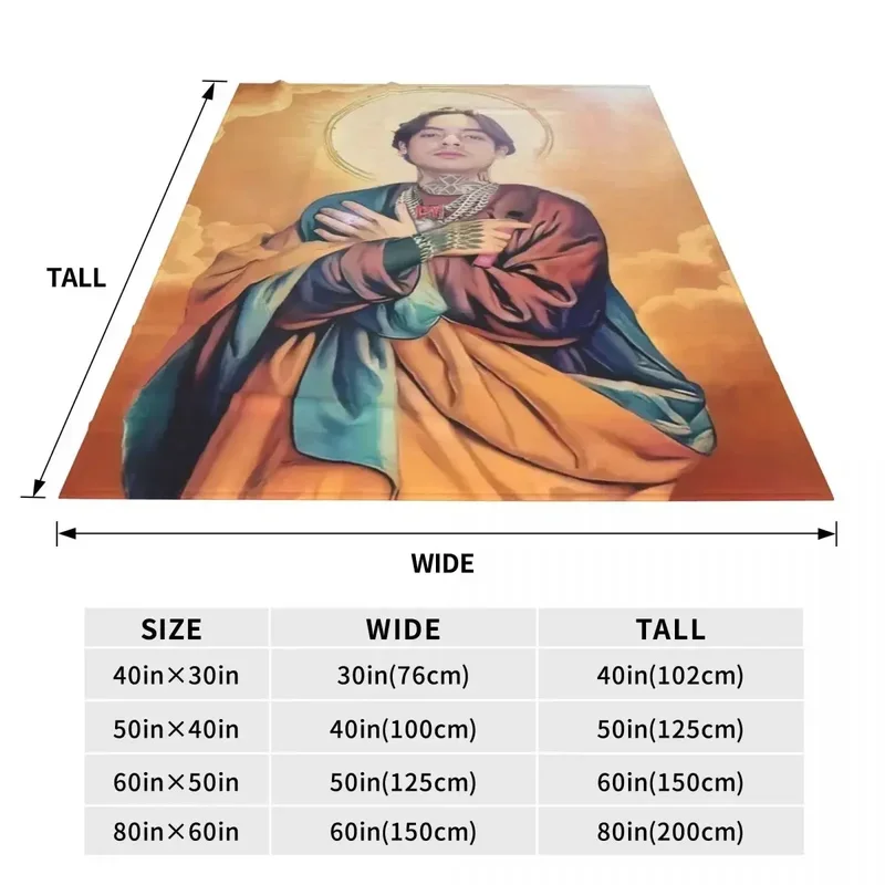 Одеяло N-Natanael Canos певица забавное фланелевое одеяло с Иисусом для путешествий